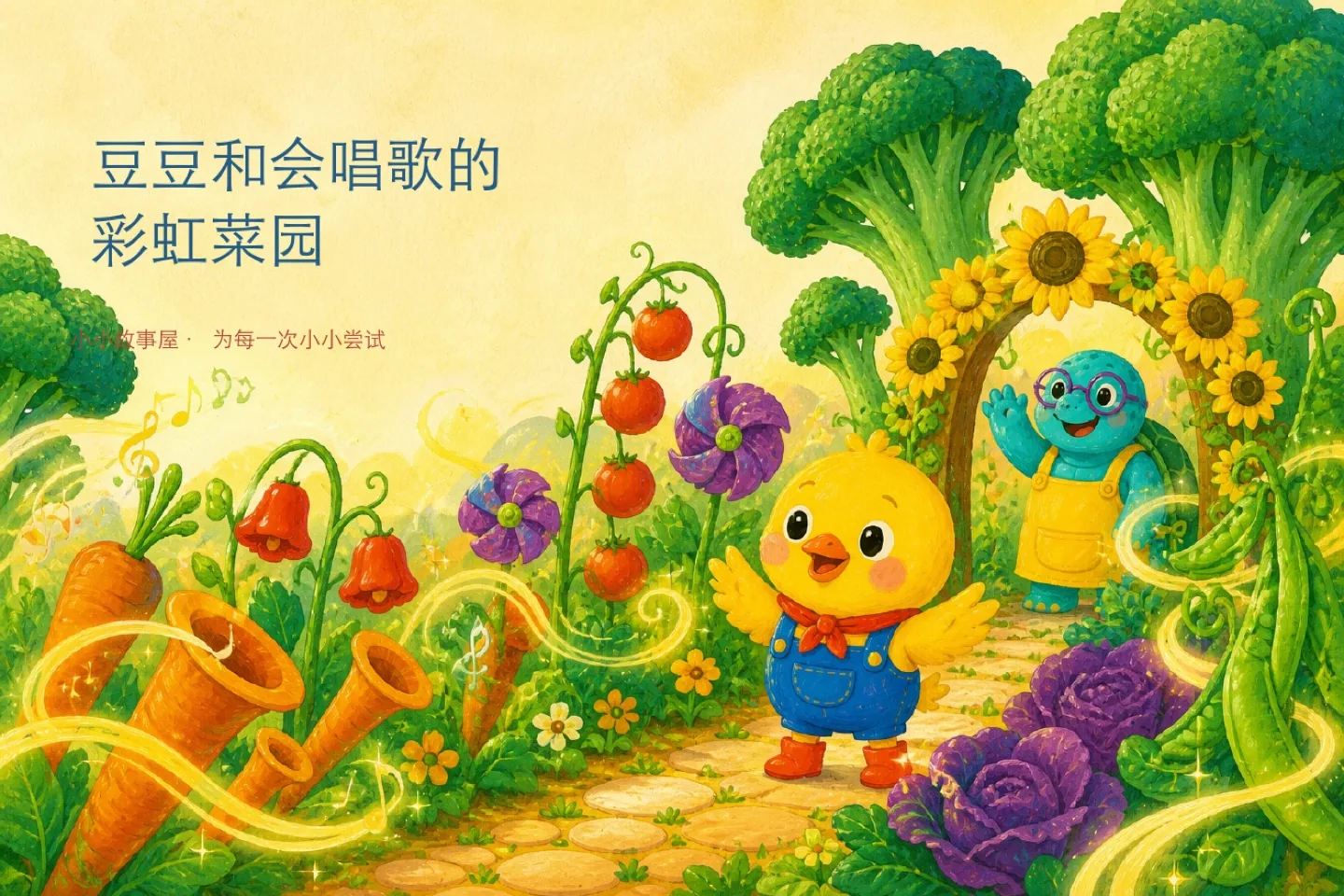 《豆豆和会唱歌的彩虹菜园》第 1 页
