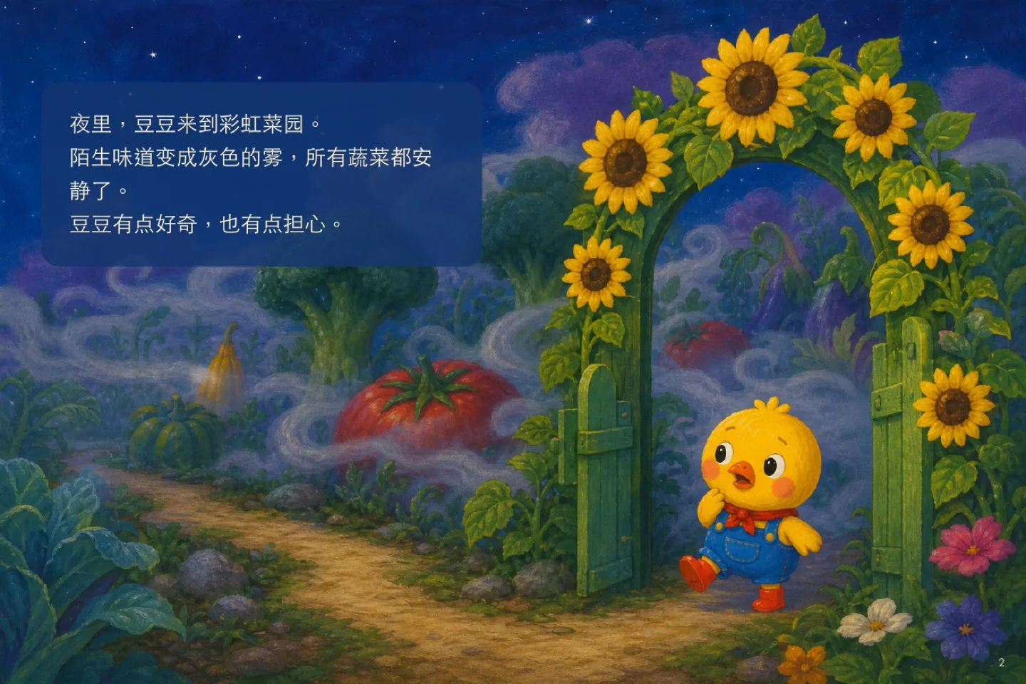 《豆豆和会唱歌的彩虹菜园》第 3 页