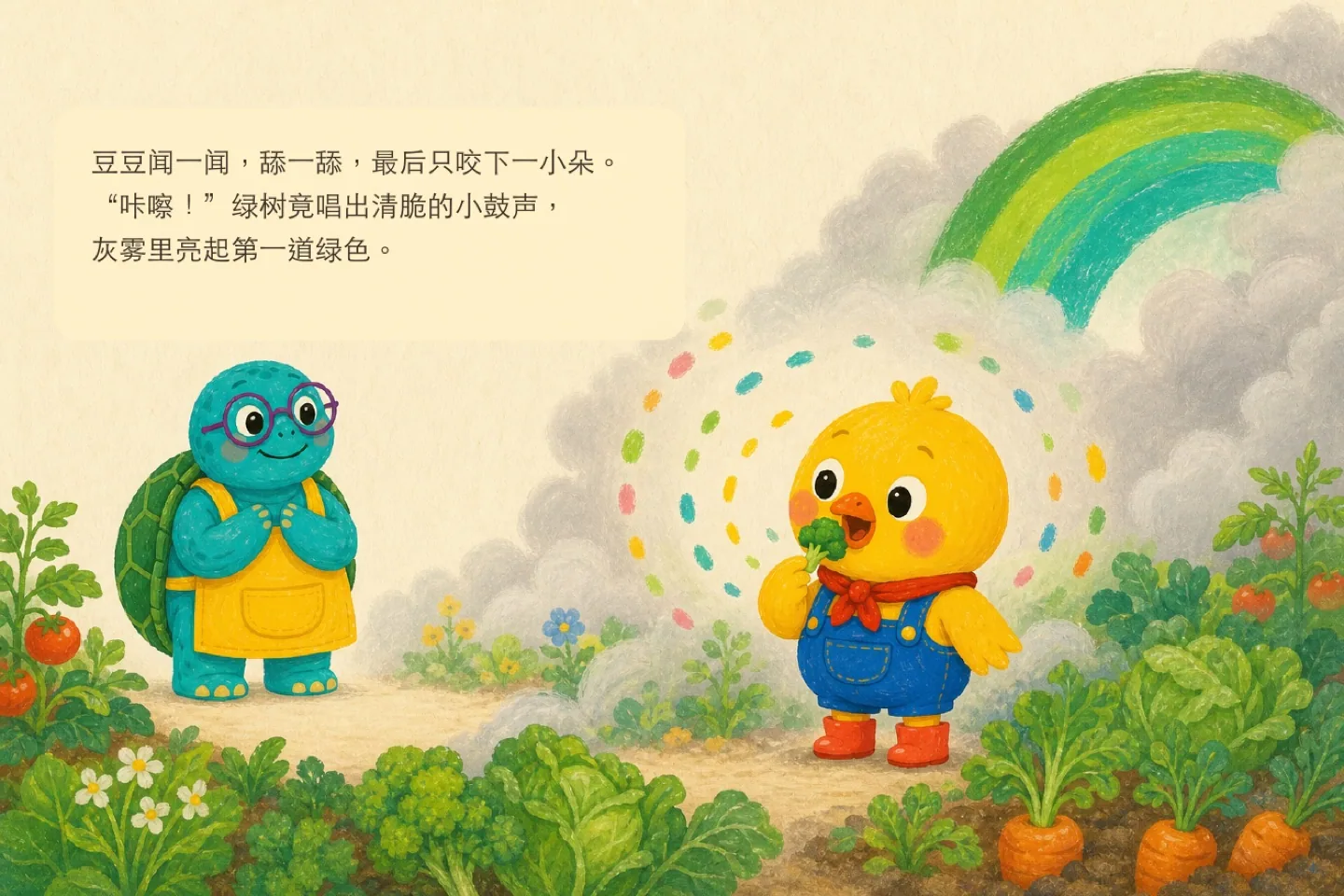 《豆豆和会唱歌的彩虹菜园》第 5 页